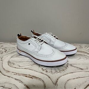 ALLEN EDMONDS Men's Made In Usa Leather Waterproof Golf Shoes